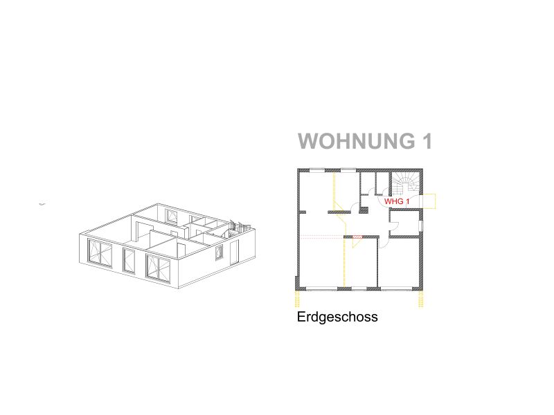 1 wird 2 Familienhaus Whg 1